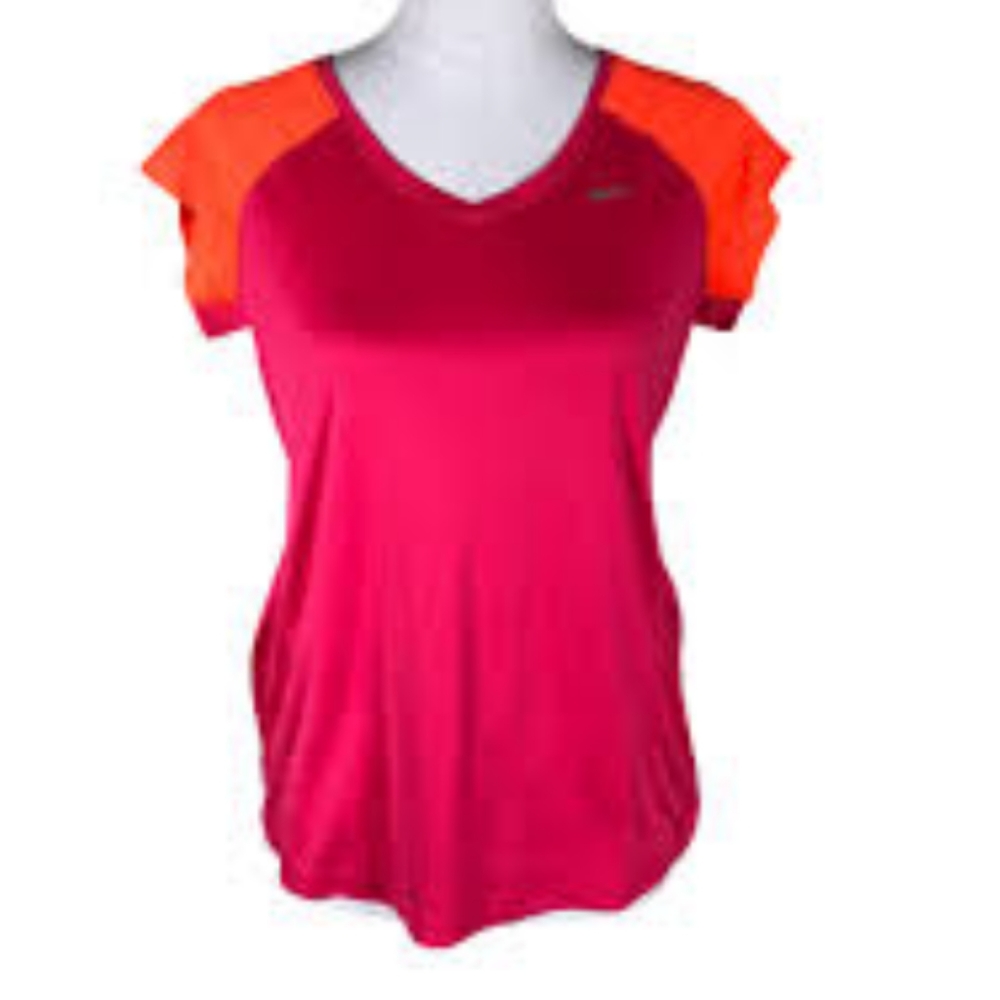 Nike pink and orange t shirt